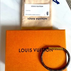 Louis Vuitton Monogram Confidential Bracelet - worn once + box/bag/ authenticity
